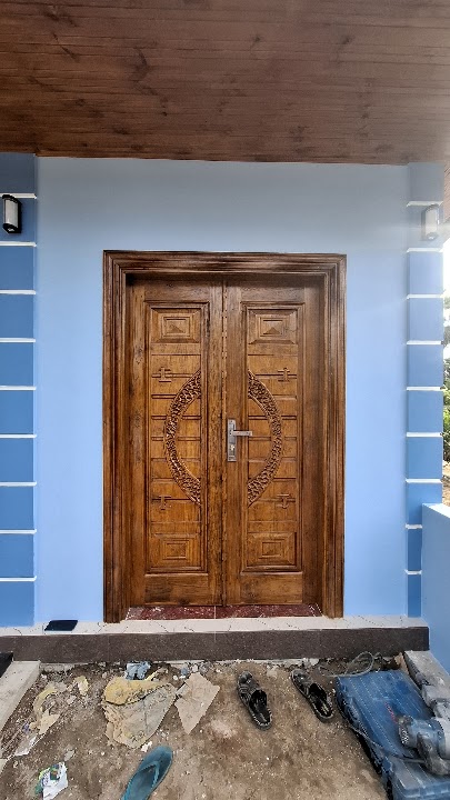 Installed perspective view of door DR-014