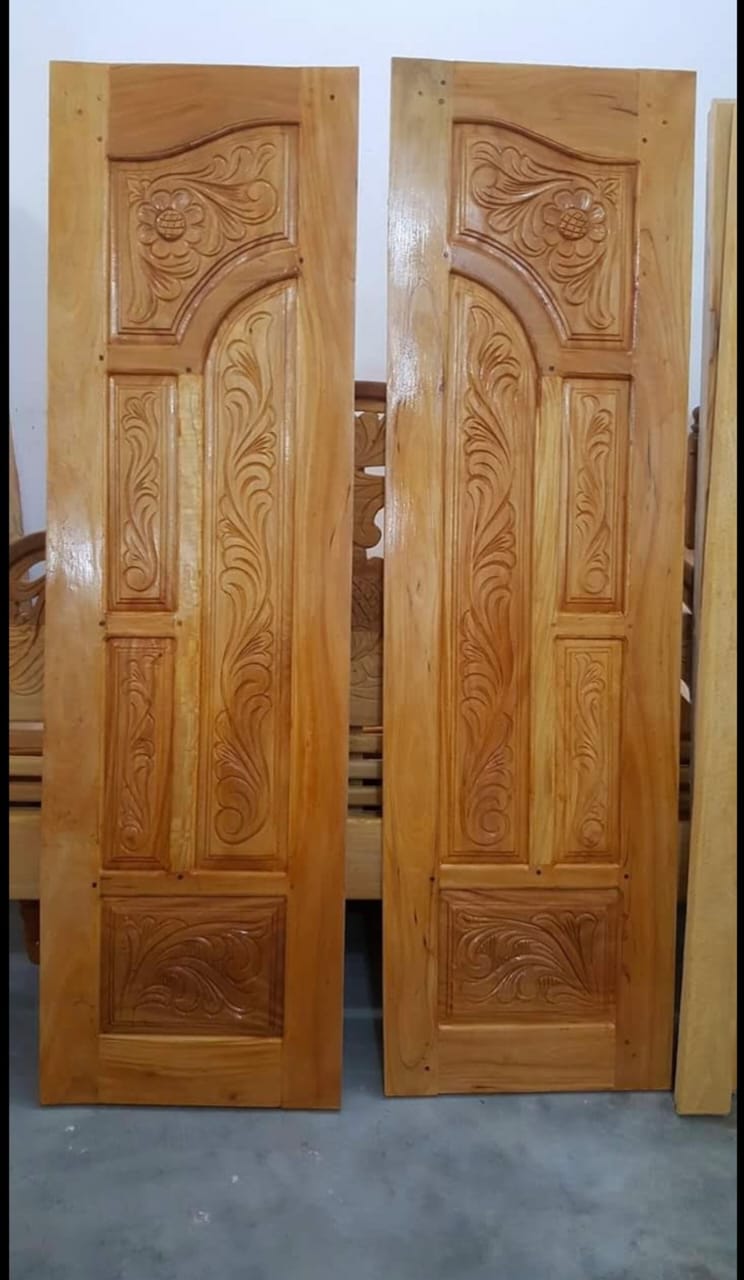 Solid Wood Home Entrance Door - Custom fabricated timber home entrance door combining privacy with robust durability.