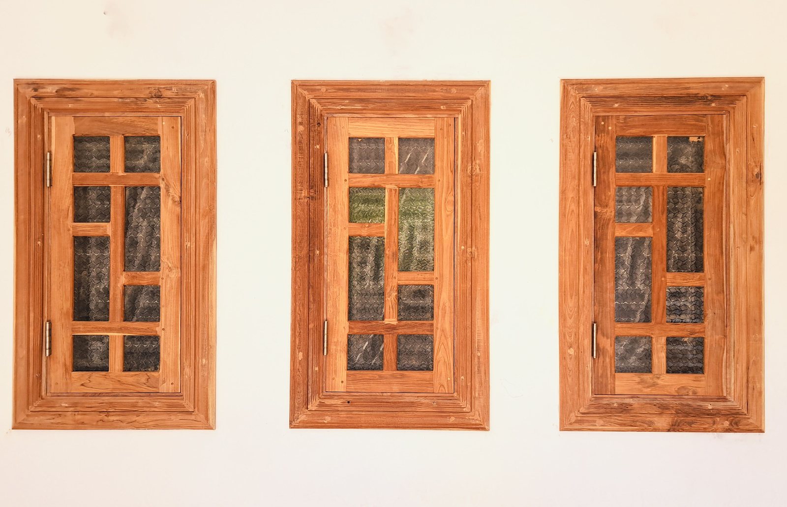Full solid timber window suite installation with transom