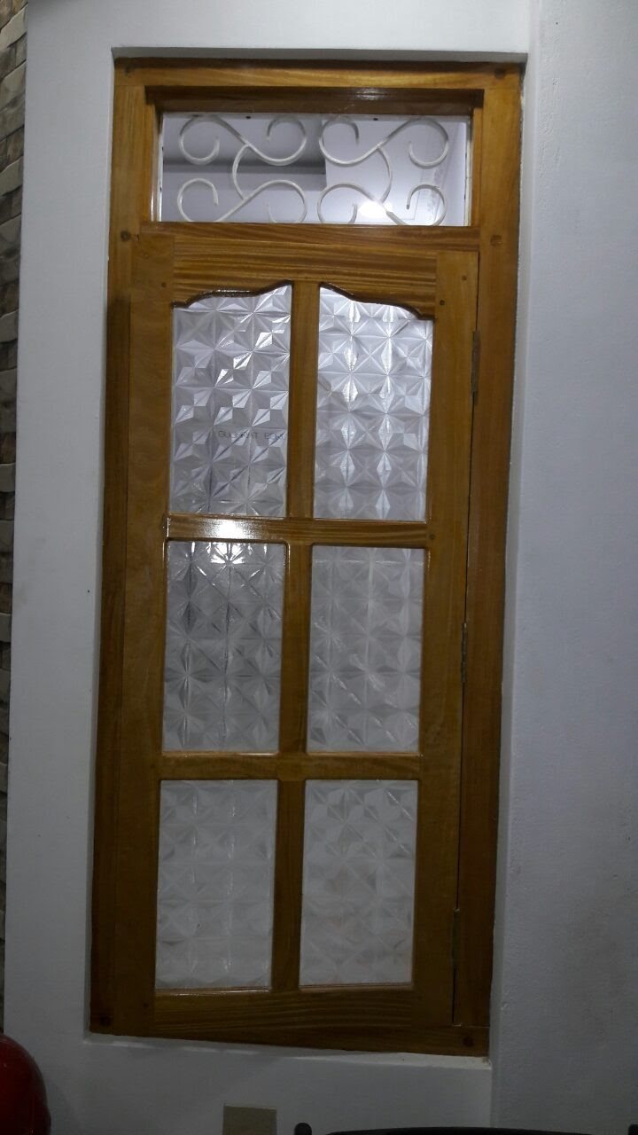 Custom fabricated residential timber window frame unit